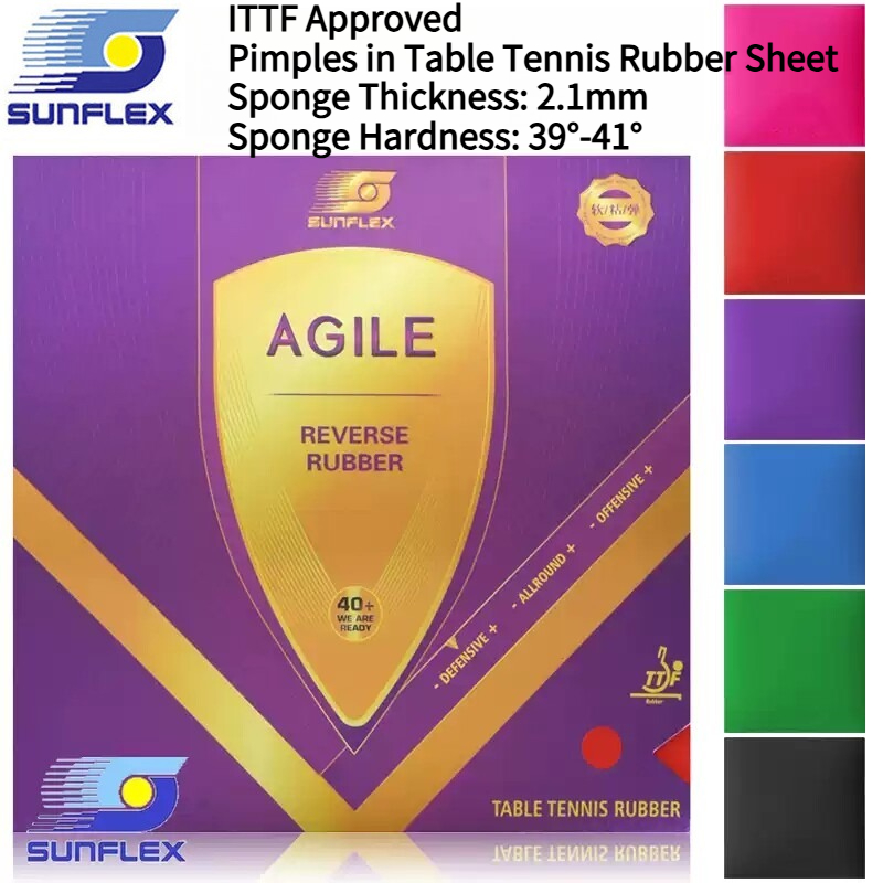 SUNFLEX AGILE Colorful Table T - Table Tennis Rubber Anti Spin 评论和价格