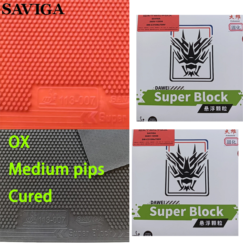SAVIGA OX Long Pips Single Pin - Table Tennis Rubber Anti Spin 评论和价格
