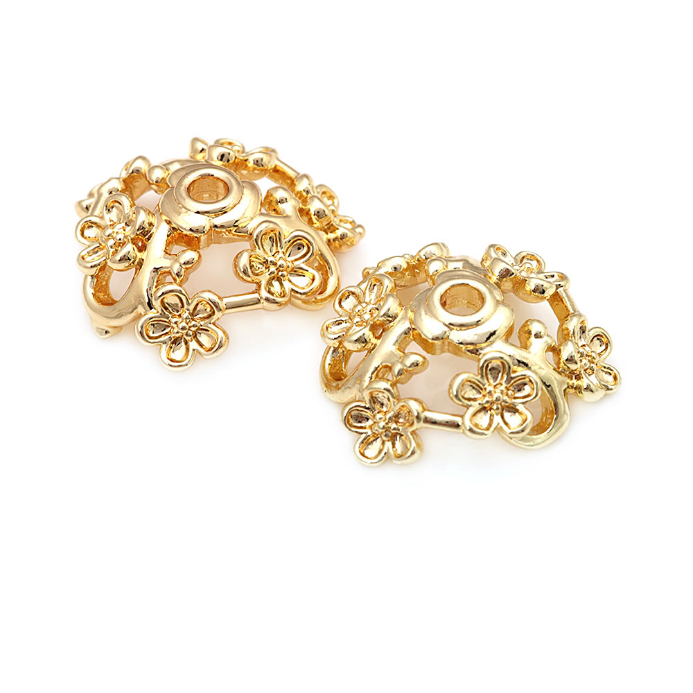 18K Gold Color Brass Flower Sh - Table Tennis 11 评论和价格