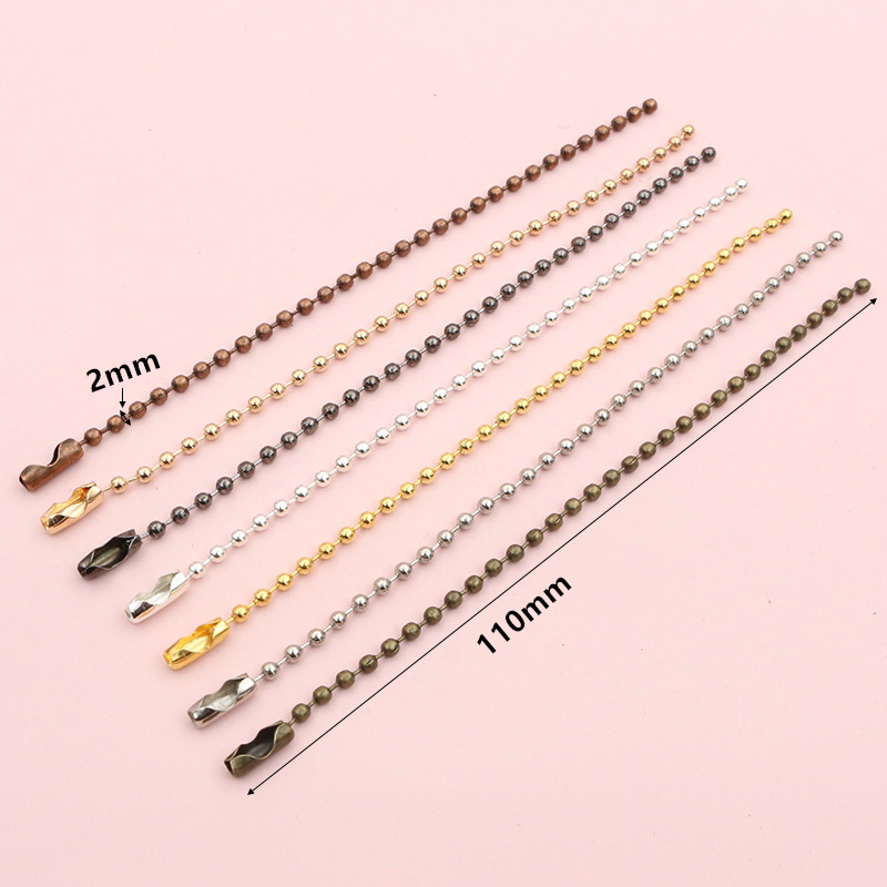 100pcs 2mm Ball Bead Chains 11 - Table Tennis 11 评论和价格