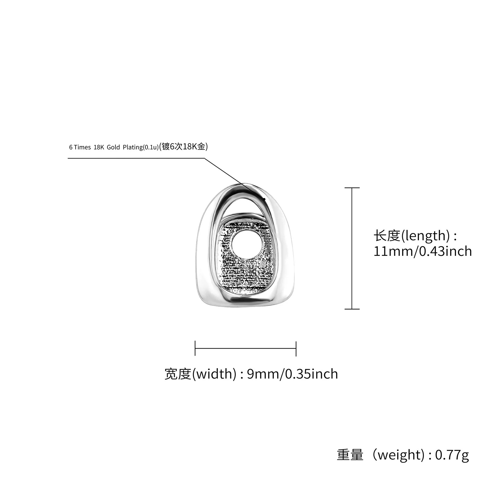 Gold Color Metal Hip Hop Rappe - Table Tennis 11 评论和价格